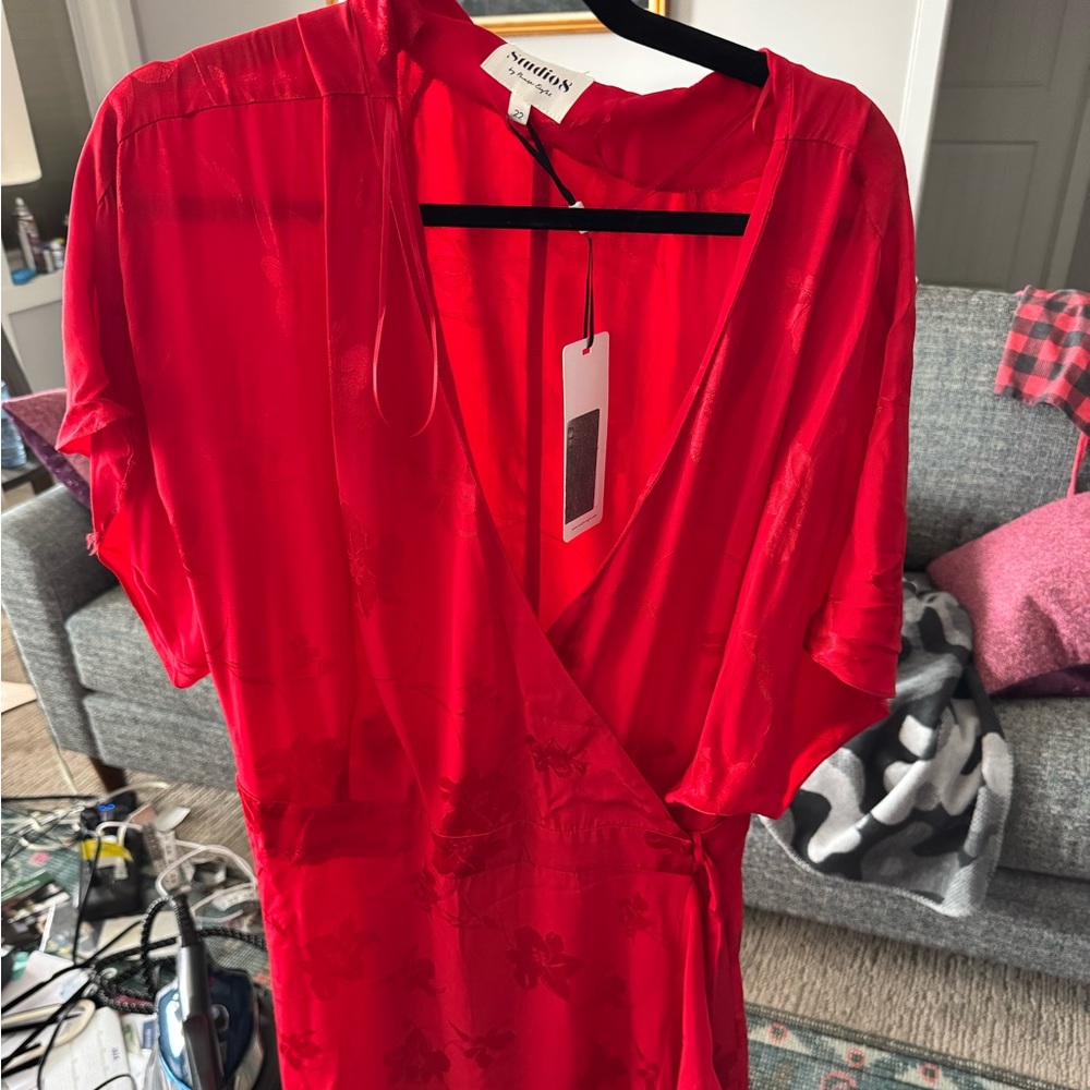 Red flower print dress size 22UK by Studio8 (phase eight)